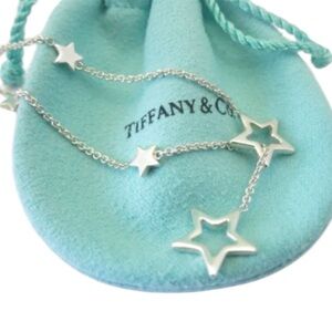 Tiffany & Co. Silver Star Lariat Adjustable Silver Necklace
